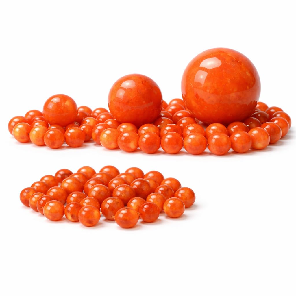 Aventurine Red Stone Gemstone Beads, 8 mm 6 mm 4 mm, Ball, Semi-Precious Stones, Gemstone Jewellery Making Craft Accessories, Jewellery Beads (4 mm - 25 Pieces)