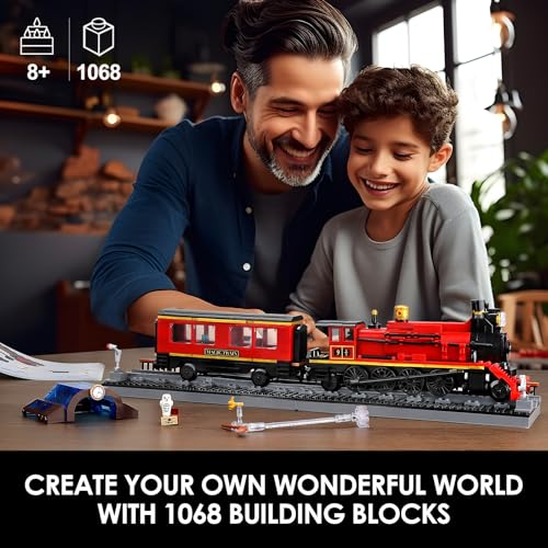 WALARLO 2in1 Harry Train & Bookshelf Building Set,Ideal Collectible and
