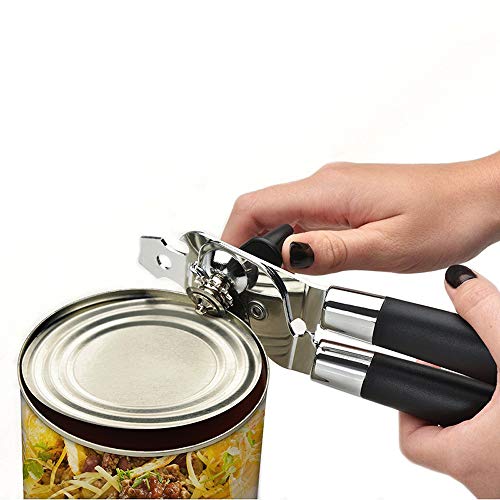 image for Dimoxii Manual Can Opener Smooth Edge, Handheld Bottle Tin Opener, Foo