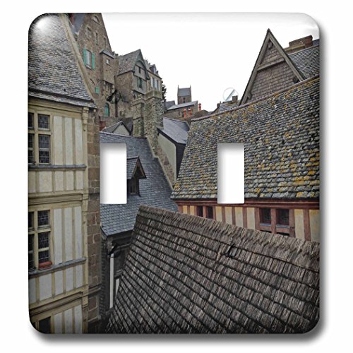 Anne Marie Baugh - Photography - Roof Tops Of Mount Saint Michels France Photograph - Light Switch Covers - double toggle switch (lsp_251738_2)