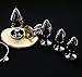 WJkuku 3 PCS Jewelry Plug Stainless Steel Metal Plated Fantasy Diamond Toys