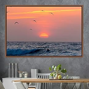 signwin Framed Canvas Wall Art Flying Together Birds...