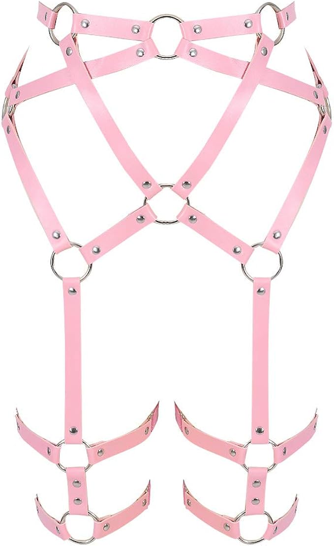 Pink leather harness Clearance