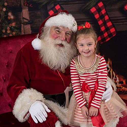 image for KANGKANG Toddler Baby Girls Christmas Tutu Dress Cotton Stripe Lo