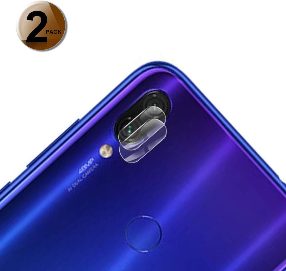 ZHXMALL [2 Pack] Xiaomi Redmi Note 7 Back Camera Lens Screen Protector, [2.5D Round Edge] [Ultra Clear] Premium Tempered Glass Camera Lens Protector Film [3D-Touch] [Anti Scratch] [Easy-Install]