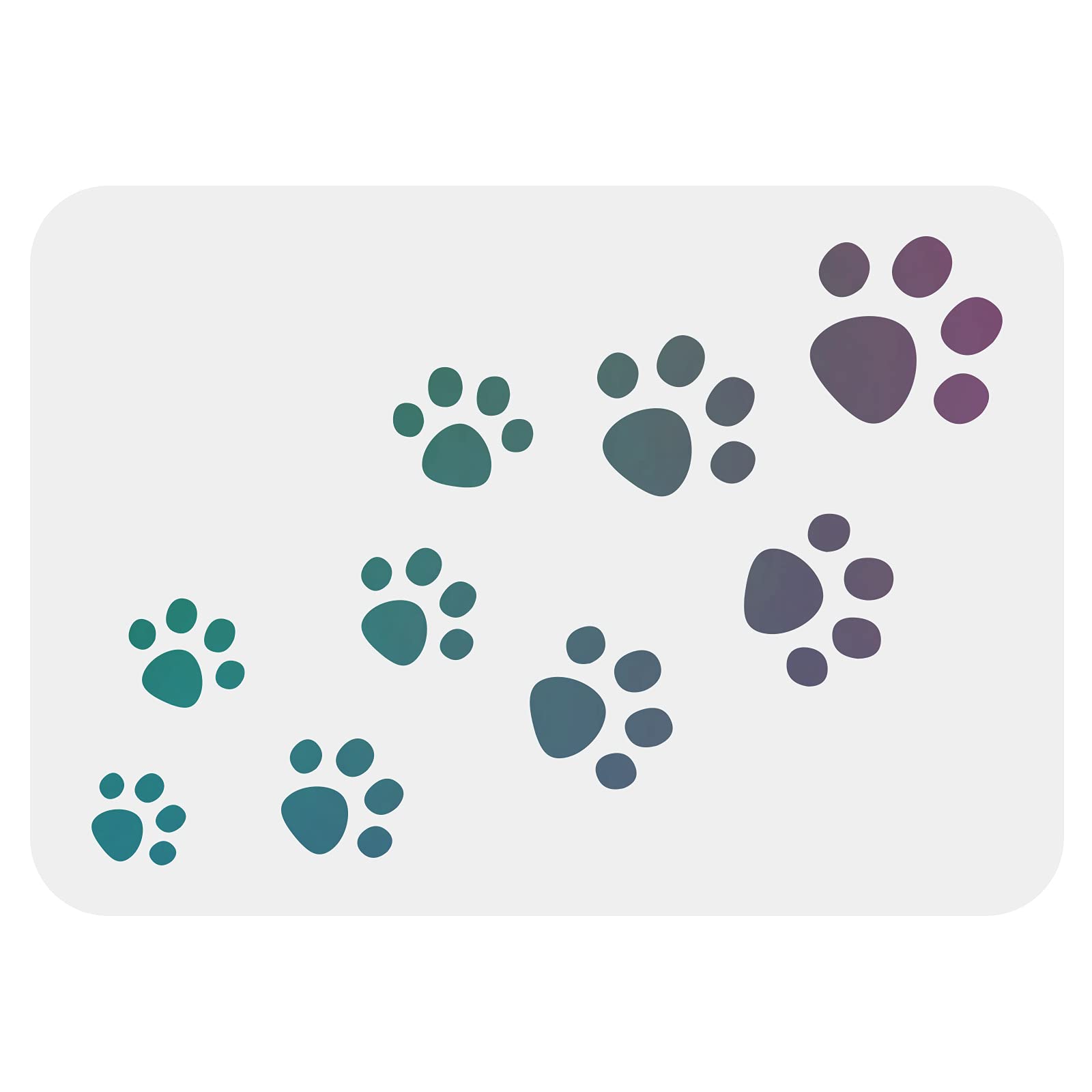 FINGERINSPIRE Pattern Decoration Stencil 29.7 x 21 cm Plastic Animal Print Drawing Painting Stencils Rectangle Reusable Stencils for Painting