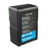 MAXOAK 177Wh (12000mAh/14.8V) V Mount Battery and Charger V lock Battery for Video Camera Camcorder with D-tap(not for RED series)