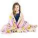 Pink Throw Blanket, Adorable Soft Large Fluffy Lightweight Blanket for Girls and Boys, Toddlers Kids Teens and Young Adults (50in x 60in)