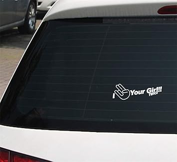 Cars Aufkleber Auto 18cmx5 5cm Ich Schockiere Dein Madchen Zweimal Auto Styling Lustige Autoaufkleber Zusatze Und Abziehbilder Fur Auto Laptop Fenster Aufkleber Amazon De Baumarkt