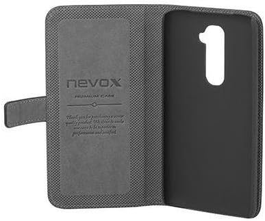Nevox Ordo Book Case for LG G2 - Black/Grey