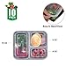SAMROG 10-Pack 3 Compartment Bento Lunch Boxes with Lids – Reusable, Stackable, Microwave, Dishwasher & Freezer Safe, BPA Free - Meal Prep, Portion Control, Food Storage Containers (32oz)