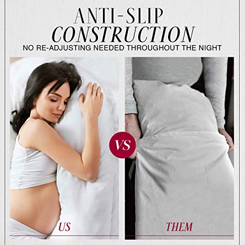 Italian Luxury Body Pillow Cover Soft 21" x 60" Microfiber Long