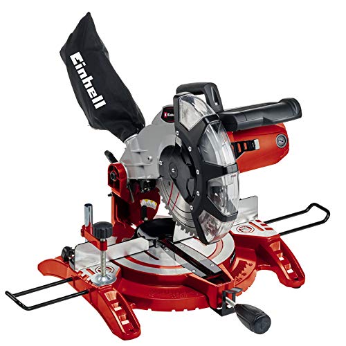 Einhell Kapp Gehrungssäge TC-MS 2513 L (1600 W, Sägeblatt Ø 250 mm, Schnittbreite 130 mm, schwenkbarer Sägekopf, Laser)