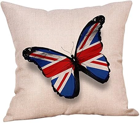 Happy British National Day Pillow Cases Cushion Cover Home Decor