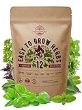 12 Easy to Grow Herb Seeds Variety Pack for