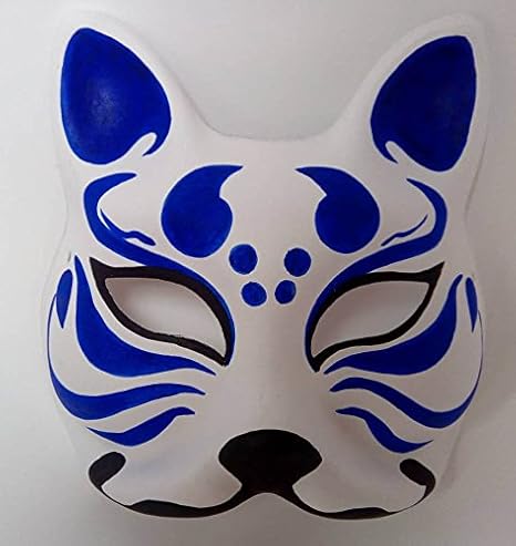 Amazon 狐のお面 青 きつね キツネ 夏祭り 出店 コスプレ 小道具 虎 コスプレ 仮装 通販