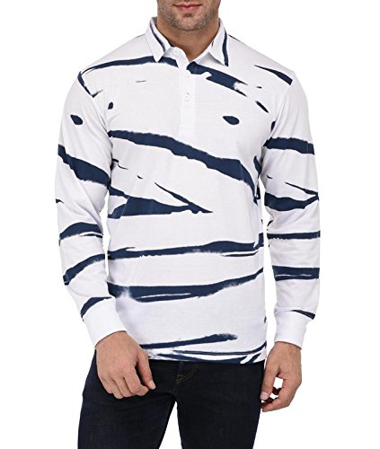 vivid bharti men's white printed full sleeve high quality tshirts