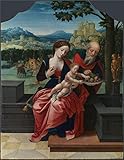 The High Quality Polyster Canvas Of Oil Painting 'Workshop Of Master Of The Female Half Lengths The Rest On The Flight Into Egypt ' ,size: 24 X 31 Inch / 61 X 79 Cm ,this High Quality Art Decorative Prints On Canvas Is Fit For Living Room Decor And Home Decoration And Gifts