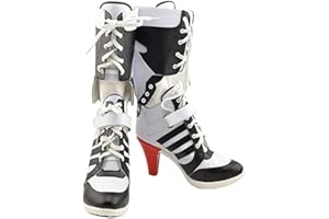 Chong Sheng Womens Cosplay Halloween White PU Pleather Shoes High Heel Boots 3.6 incehs