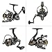 Sougayilang Fishing Reel, Light Smooth Bass Gear Spinning Casting Left Right Saltwater Freshwater Fishing Reels