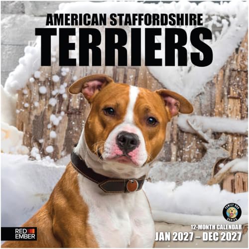 American Staffordshire Terriers 2027 Wall Calendar