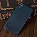 TOOVREN for iPhone X Leather Case Protective Ultra Thin Vintage Anti-Slip Grip Shell Hard Back Cover for iPhone X /10 5.8'' Blue