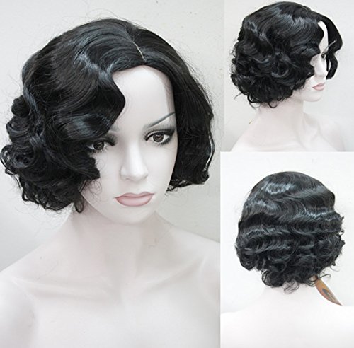 Strongbeauty Vintage Marilyn Monroe Cosplay Wig Short Wavy Flapper