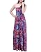 HDE Women's Strapless Maxi Dress Plus Size Tube Top Long Skirt Sundress Cover Up (Purple Paisley, 2X)