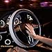 Crystal steering wheel cover, PU leather Bling Bling Rhinestone, Black Universal 15-inch Protector for Female Girls. (Bling Cover)