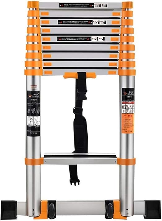 Climb Telescoping Ladder, Aluminum Extension Portable Heavy Duty Multi