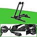 Reliancer Sports Foldable Alloy Bicycle Stand Bike Floor Parking Rack Steady Wheel Holder Fit 20″-29″ Bikes Indoor Home Garage Bike Storage Tires Rack Holder Blackthumb 3