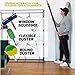 Pomatree 5-12 Foot Telescoping Extension Pole | Strong and Sturdy Multi-Purpose Extendable Pole | Screw-On Window Washing Cleaning Tools, Light Bulb Changer, Paint Roller and Duster Attachments