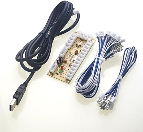 Reyann Zero Delay Arcade USB Encoder PC to Joystick For MAME &amp; Raspberry Pi Retropie Projects (2Pin - 4.8mm) by Reyann