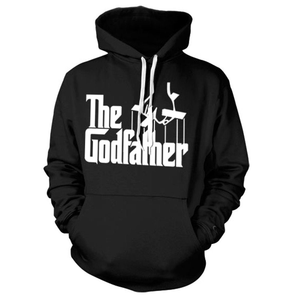 Official The Godfather Logo Black Hoodie Hooded Sweater Amazon.co.uk