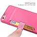 iPhone 6S Plus Case - [Wallet Case] ZVE iPhone 6 Plus Leather case Slim Protective Leather Wallet, Credit Card ID Holders and Carrying case for iPhone 6 Plus/iPhone 6s Plus(5.5inch) (Rose)