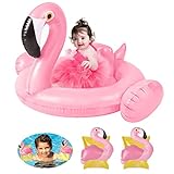 Meland Baby Float - Inflatable Flamingo Float for Kids, Ride-on Baby Pool Float for Toddlers Infant Age 6-48 Months, Pink (Flamingo)