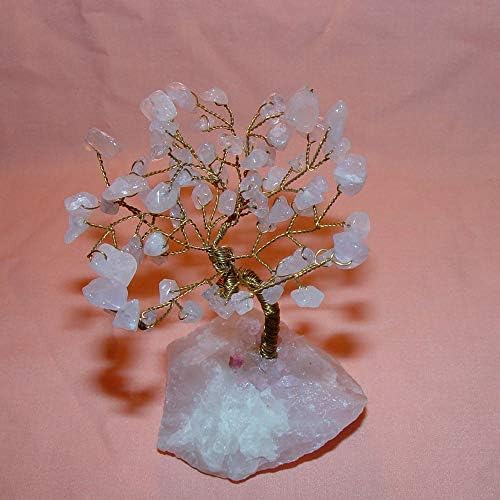 Real Salt Lamps Himalayan Rose Quartz Pink Gemstones Crystal Tree No1 Feng Shui Healing Natural Semi Precious Ornament. Unique Natural Healing Reiki and Spiritual Crystal Tree Gift from Brazil.