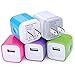 Charger Plug, CIQILY 5-Pack 1Amp Universal Home Travel Wall Charger Plug Cube Power Adapter Charging Block for iPhone 8/7/6S Plus 5S 5C SE 4S, Samsung Galaxy S8 Plus S7/S6/S5/S4, Note 8 6 5, HTC
