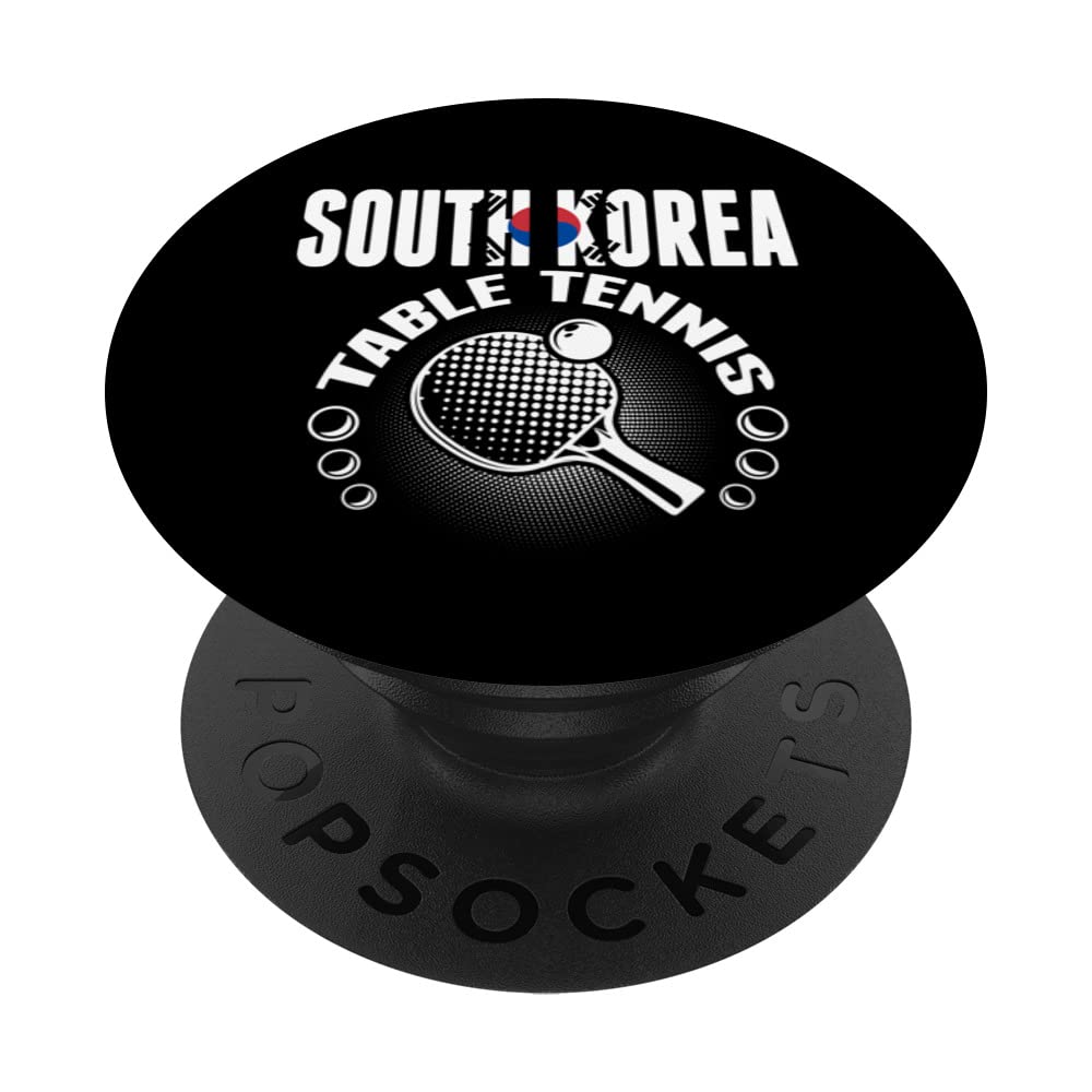 South Korea Table Tennis Lover Support Korean Ping Pong Team PopSockets Swappable PopGrip