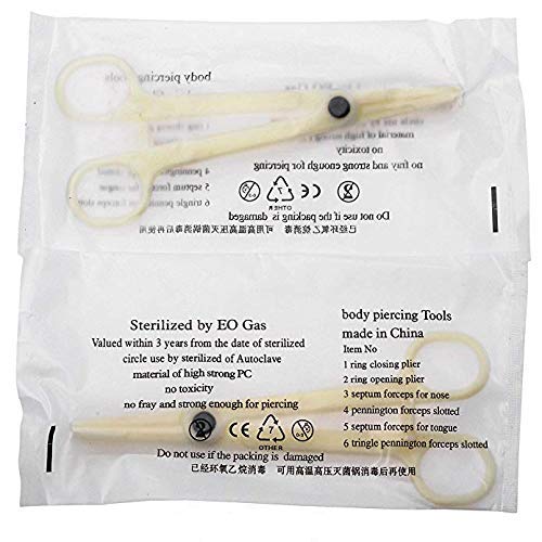 Jconly 22Pcs Professional Piercing Kit 20G Nose Rings Studs Stainless Steel Body Jewelry Body Piercing Kit - Thumbnail 3