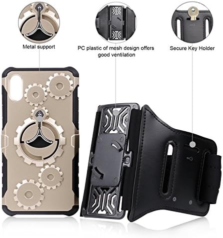 Wingao 2 in 1 Exclusive Armband iPhone X,ring case for iphoneX,Compatible for iPhoneX,Running,Hiking,Cycling,Walking,Jogging
