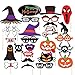 LuckyZhang Halloween Photo Booth Party Props, Funny Halloween Party Supplies, Decorations and Favors, 24 Pieces (black, 24)