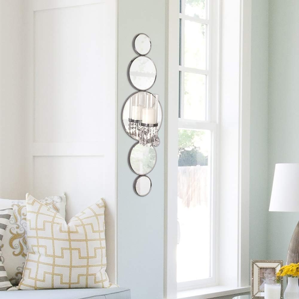 Howard Elliott Mirrored Wall Sconce Accent Piece, 31 x 10 Inch, 99042: Home & Kitchen