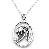 KEVIN N ANNA Sterling Silver Ladybug on Leaf Charm Necklace, 18"