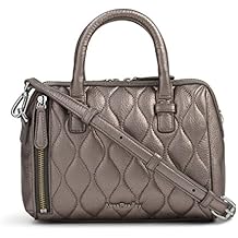 Vera Bradley Quilted Leather Mini Marlo Crossbody In Caspian Sea