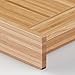 mDesign Wood Bamboo Tray Organizer for Closet Shelf and Bathroom - Watch, Cologne Bottle, and Jewelry Holder - Organizing Tray for Skincare, Towel, and Shaving Accessories, Echo Collection, Natural