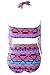 Spring Fever Women Plus Size High Waist Retro Braided Fringe Top Two Piece Swimwear Swimsuit Bikini Set D Triangle XXX-Large