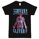 Nirvana 1990 Sliver Adult T-shirt - Black