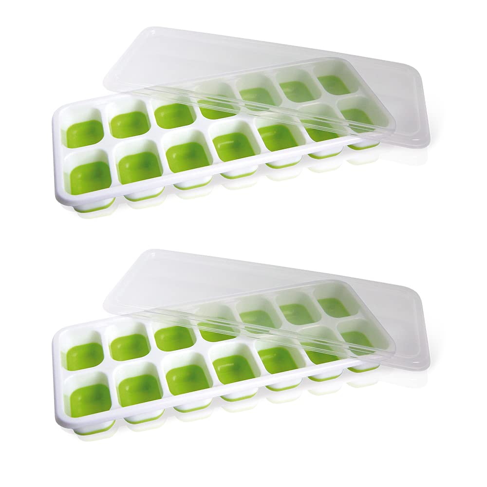 VB VIN BOUQUET FIE 964 Rectangular Ice Cube Tray (Pack of 2) Greens