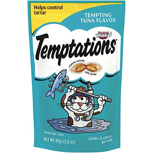 TEMPTATIONS Classic Treats for Cats Tempting Tuna Flavor 3 Ounces (Pack of 12)